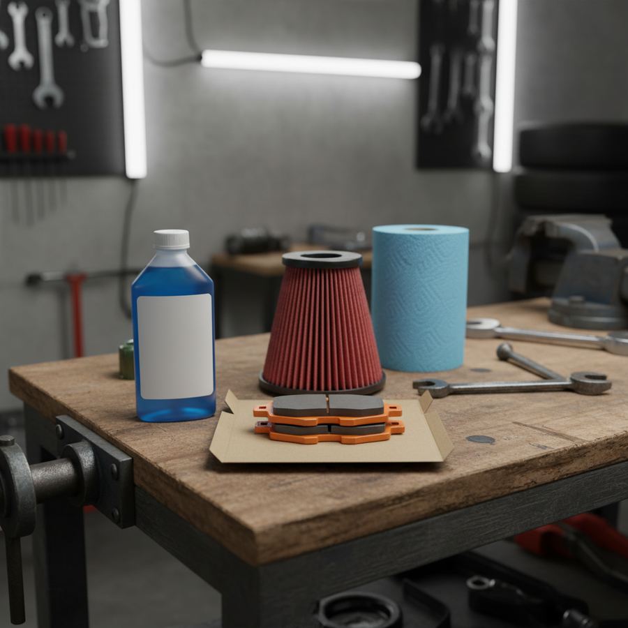 Miata in a paddock with the trunk open and spare tire removed before an autocross